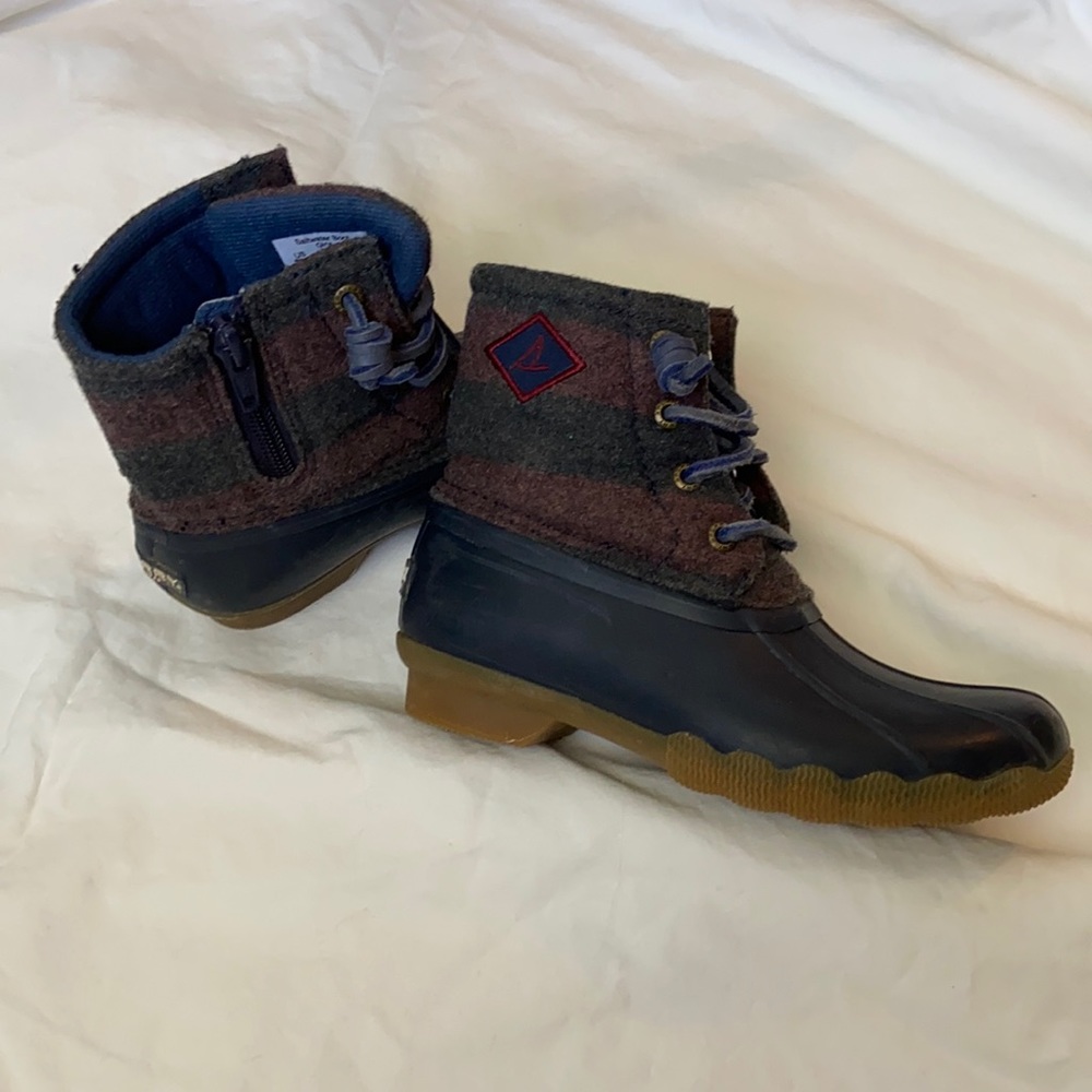 Sperry kids saltwater boots.